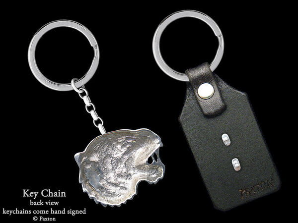 Alexander the Great Key ring in sterling silver, silver keychain, men's  gift, handmade keychain (MP-03)