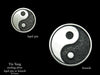 Yin Yang Lapel Pin or Yin Yang Brooch Sterling Silver