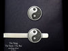 Yin Yang Tie Tack or Tin Yang Tie Bar / Tie Clip Sterling Silver