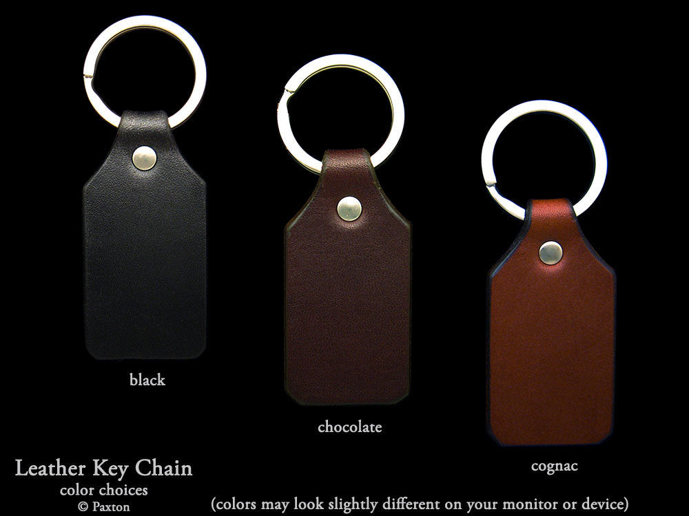 Leather key chain with silver plated split-ring. – Rubini Inc.